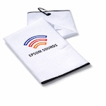 6104 Oxford White Polyester Tri-fold Towel